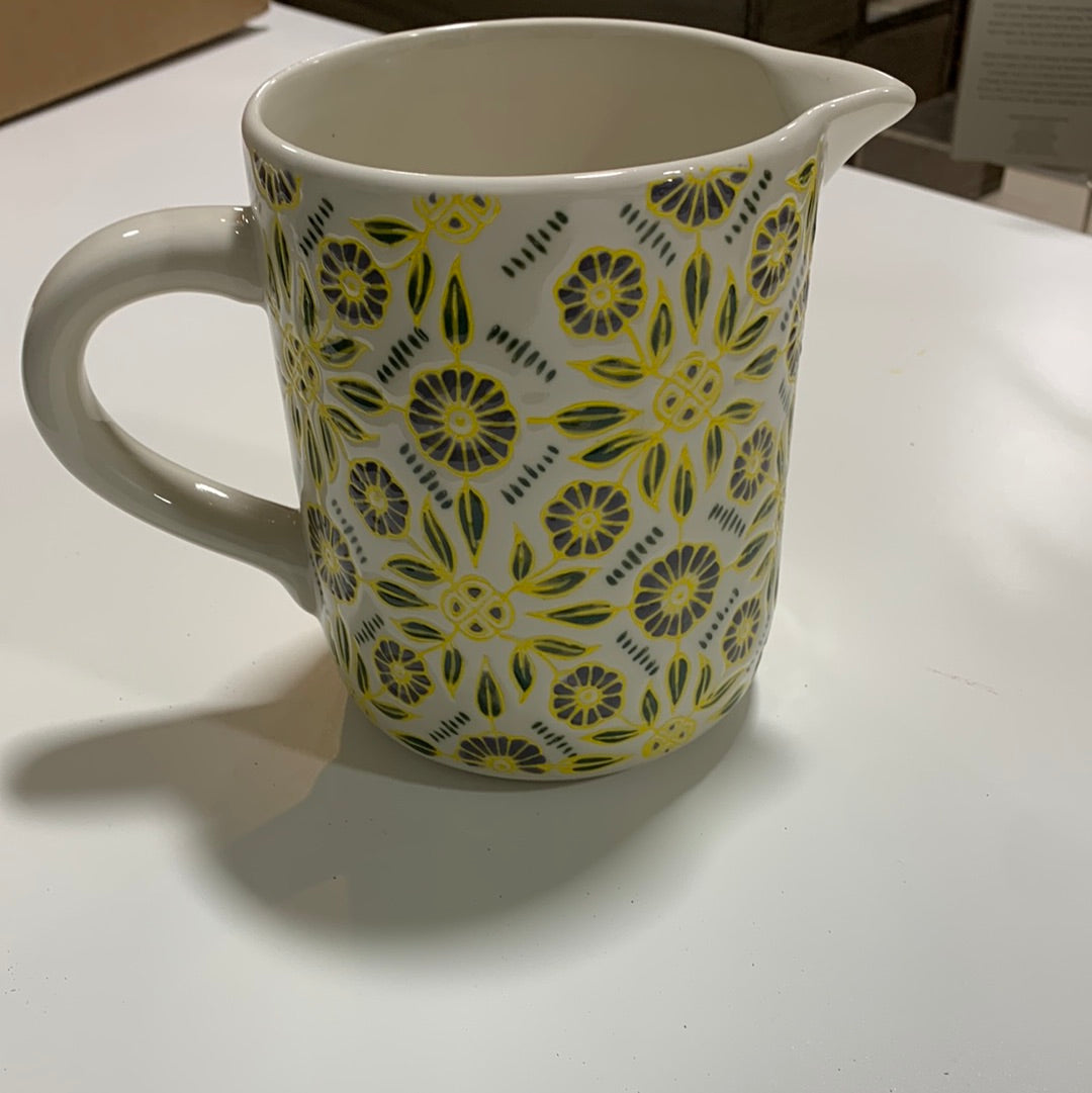 Yellow Patterned Pitcher